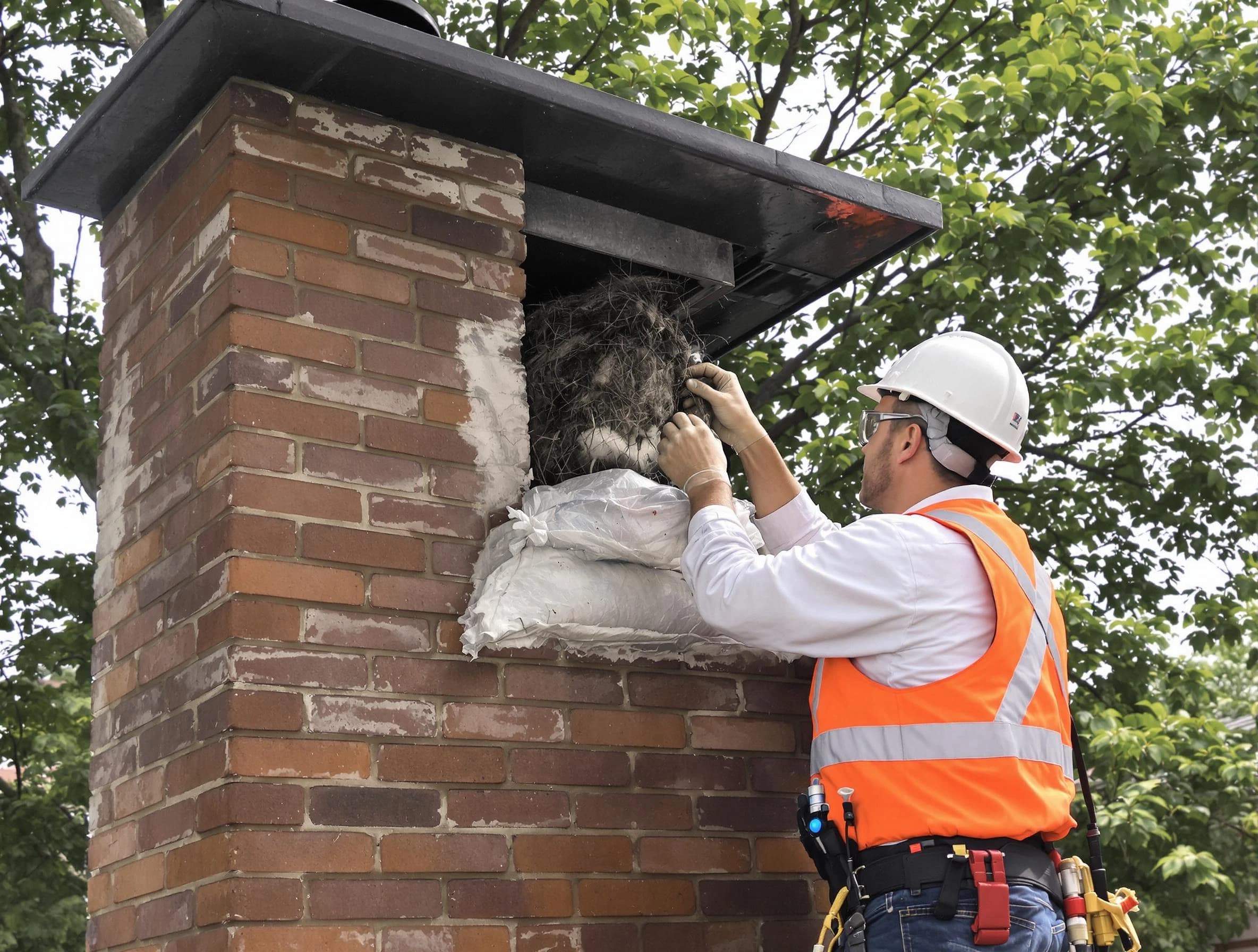 Humane removal of debris and animals by Harrah Chimney Sweep in Harrah, OK