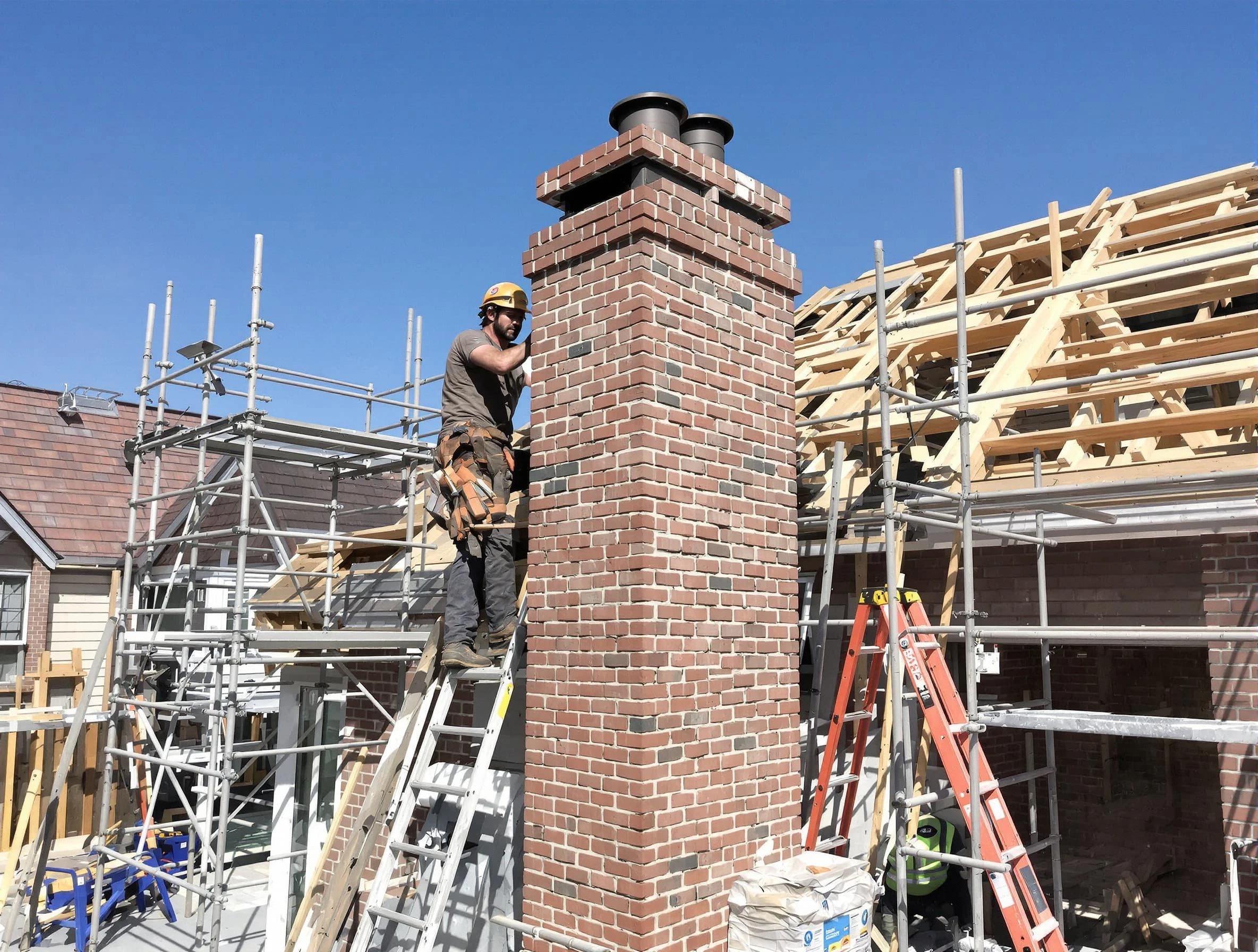New chimney installation completed by Harrah Chimney Sweep in Harrah, OK