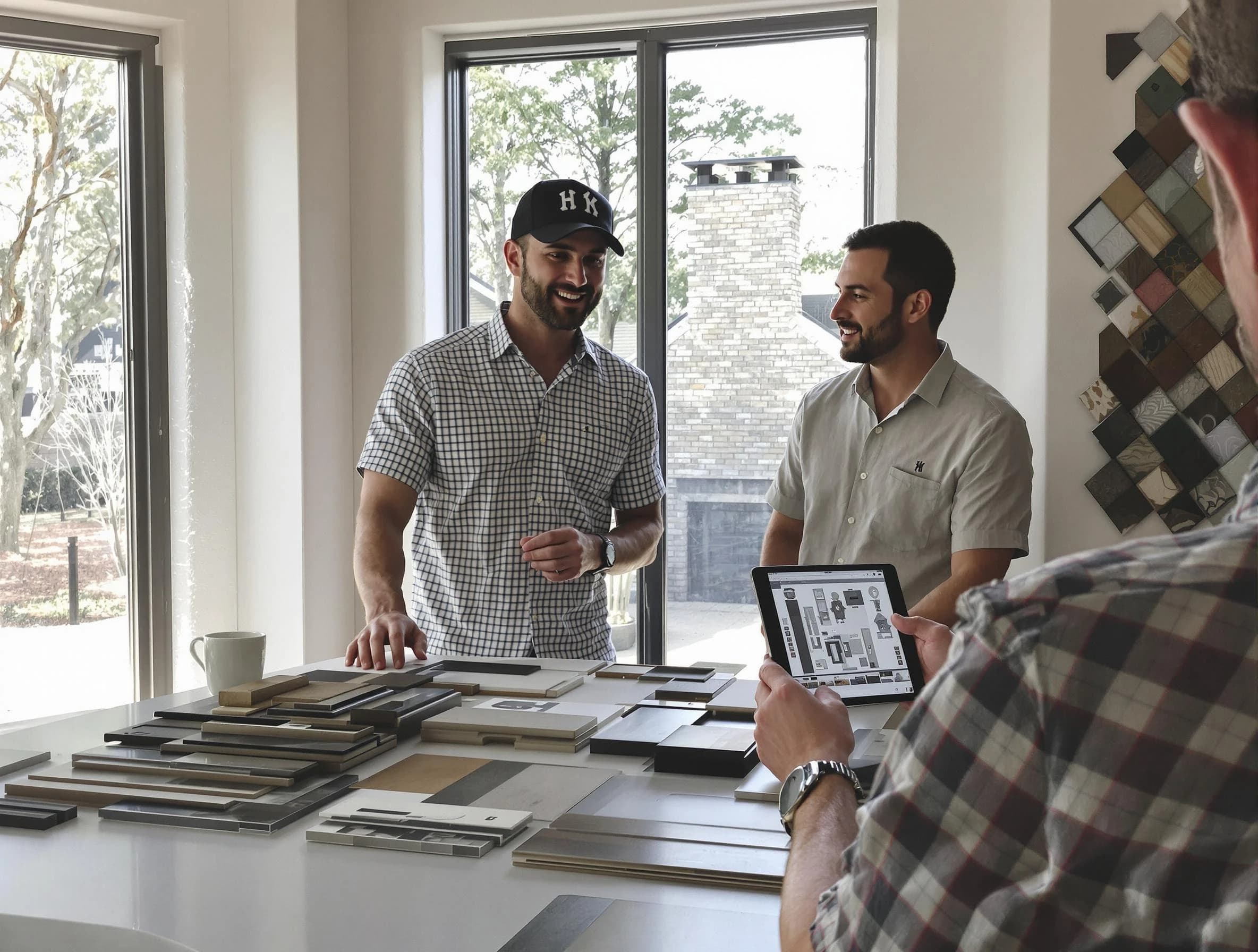 Harrah Chimney Sweep remodeling a chimney and fireplace in Harrah, OK