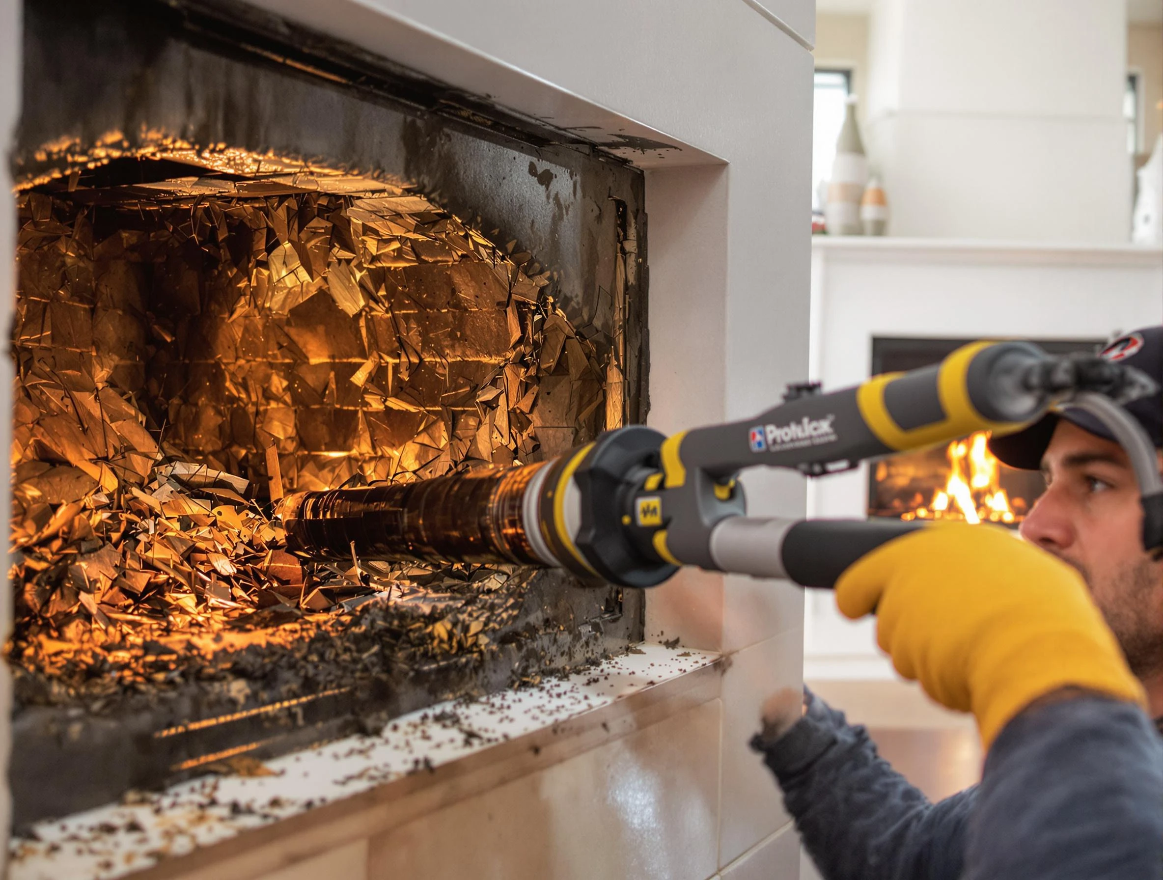 Professional chimney cleaning by Harrah Chimney Sweep in Harrah, OK