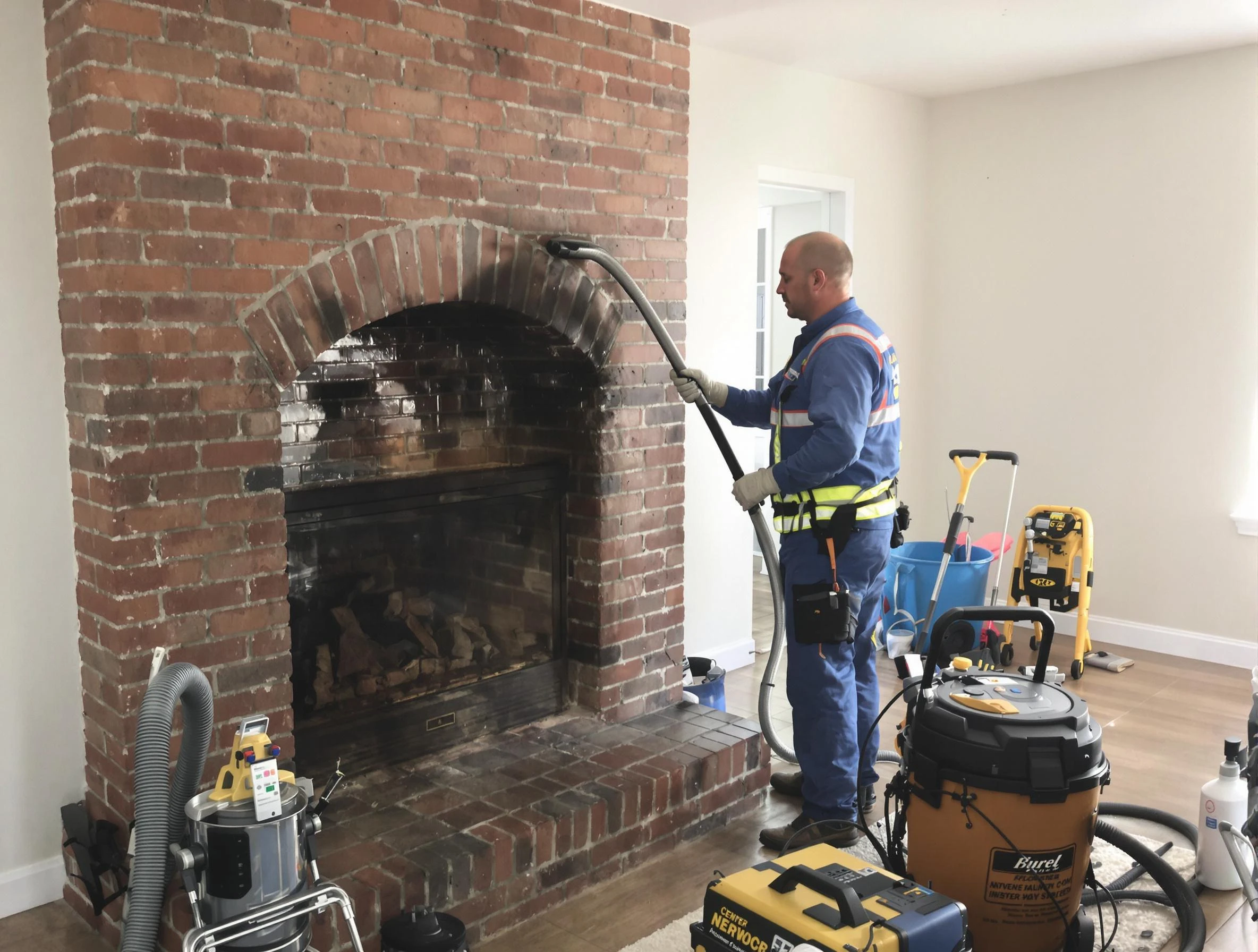 Harrah Chimney Sweep expert performing detailed chimney sweep in Harrah, OK