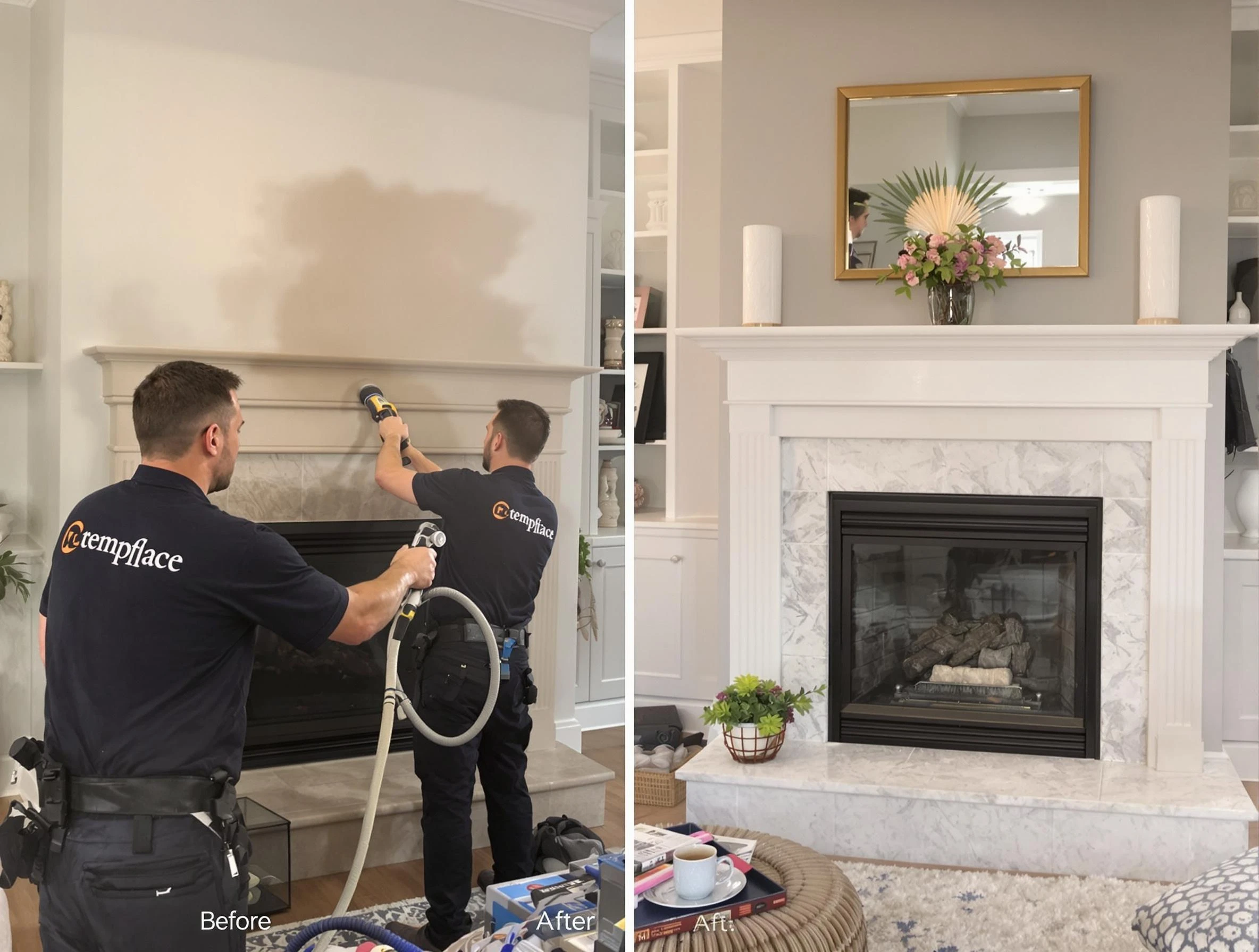 Professional soot removal by Harrah Chimney Sweep team in Harrah, OK